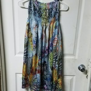 Silky tube top summer dress